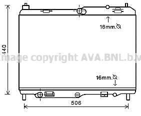 AVA QUALITY COOLING Радиатор, охлаждение двигателя FDA2441